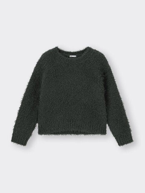 2025gu値下げカールヤーンセーター