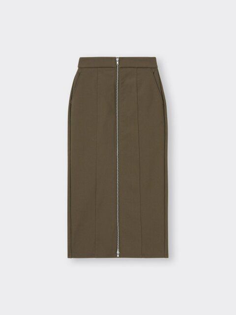 2025gu値下げ裏フリースフロントジップスカート