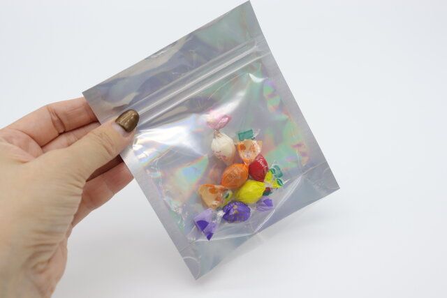 底マチオーロラストックバッグ（13cm×11cm×4cm、5枚） 使用例