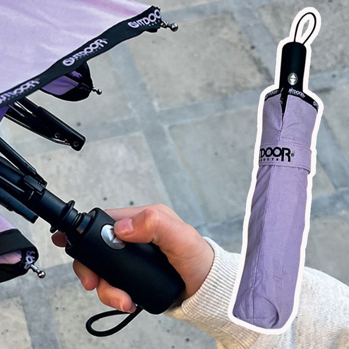 ワンタッチで開 折りたたみ傘が子どもに好評