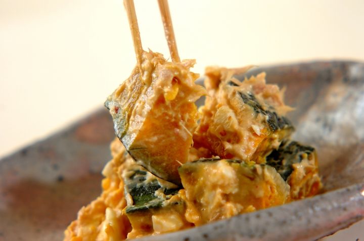 カボチャと卵のタイ風サラダの作り方1