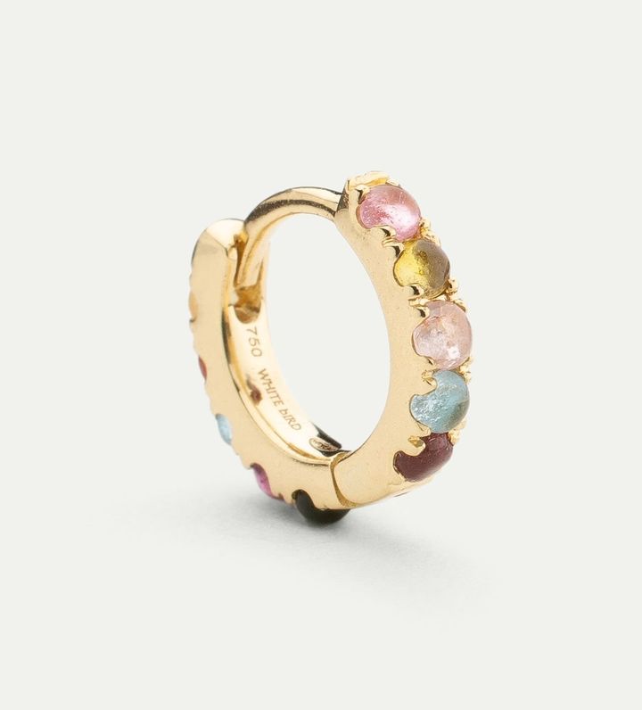 片耳ピアス（18KYG×トルマリン）￥85,800