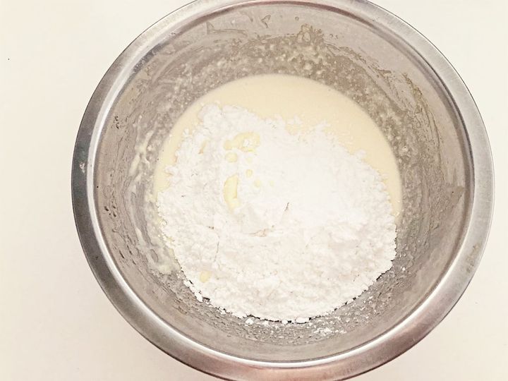 粉類を入れたところ