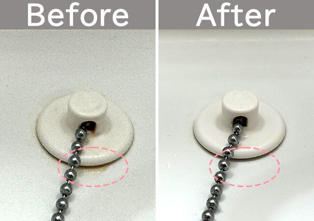 ダイソーのカビ取りジェルのBefore・After