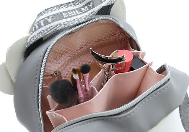 宝島社ムック付録のハローキティとブリルミーの中身が見えて時短がかなうズボラに優しいコスメポーチ10