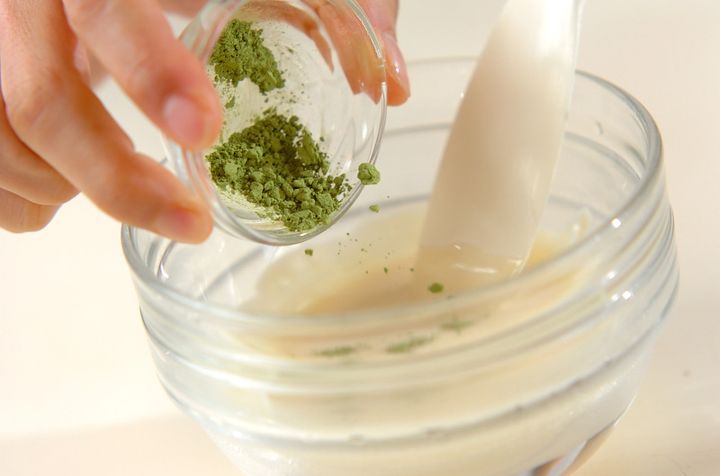 抹茶チョコマシュマロの下準備1