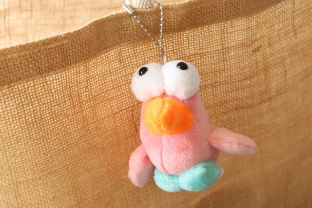 ダイソー マスコットキーホルダー（バード） 使用例