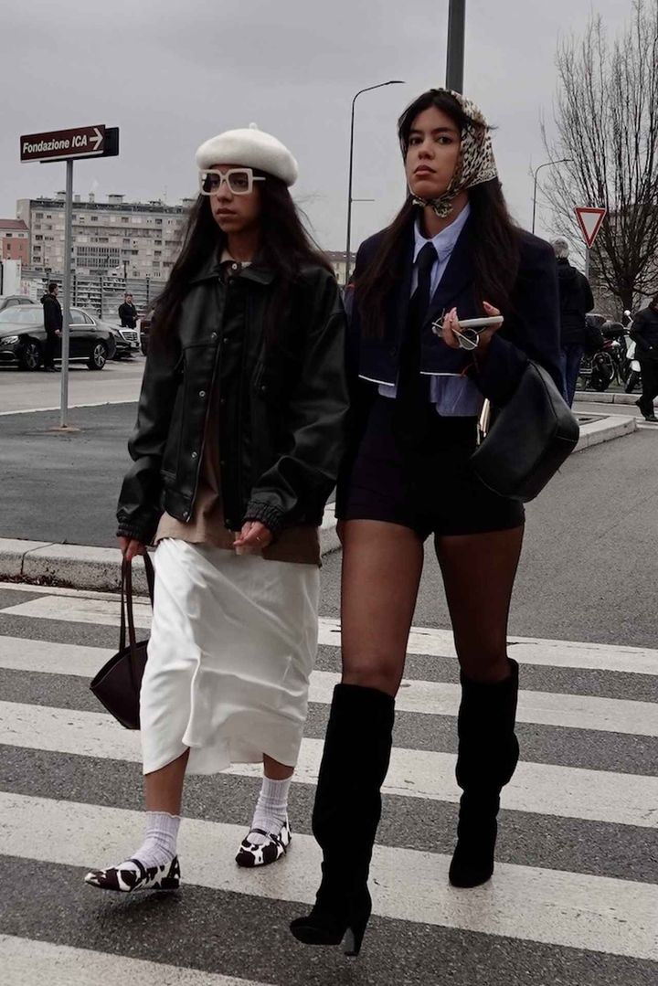 画像: ベレー帽やスカーフなど小物使いで格上げ