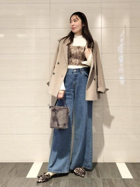 ワイドデニムコーデ3