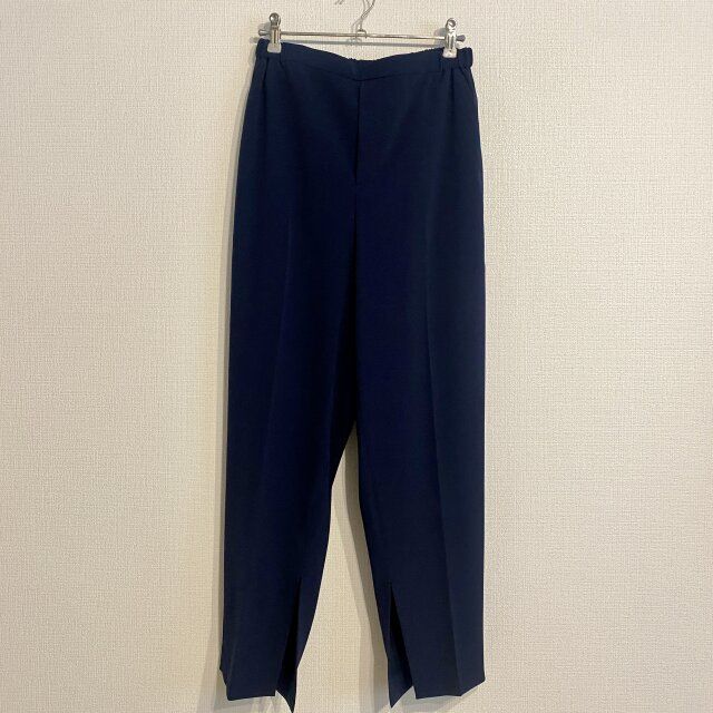 conte スリットテーパードパンツ ネイビー