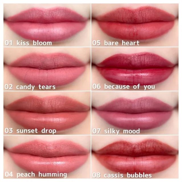 ブルームドロップ リップ＆チーク シフォン スウォッチ