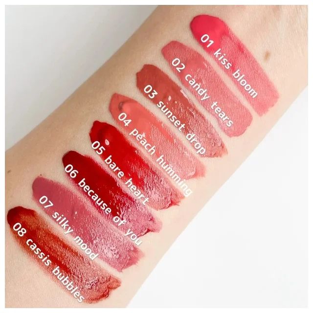 ブルームドロップ リップ＆チーク シフォン スウォッチ