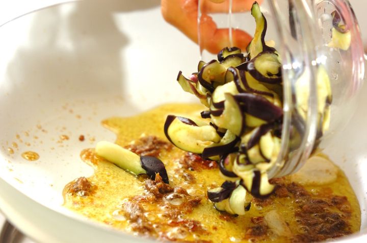 ナスとアンチョビのパスタの作り方3