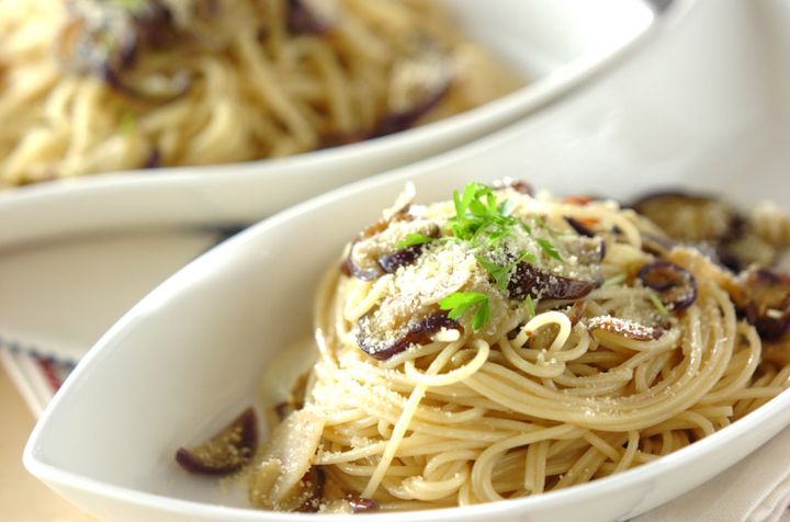 ナスとアンチョビのパスタ