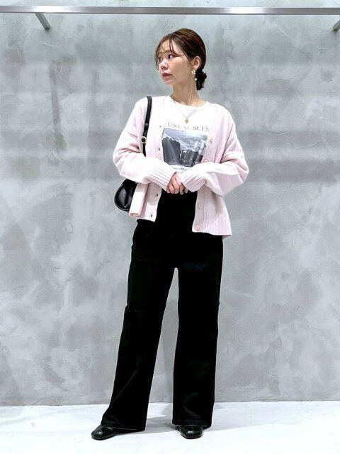 ピンクニットコーデ5