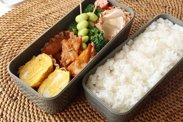 ダイソーの2段ランチ弁当箱の使用例