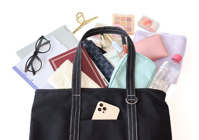 A. STANDARD 6ポケット仕切りつきトートバッグ 大容量で荷物が一つにまとまる