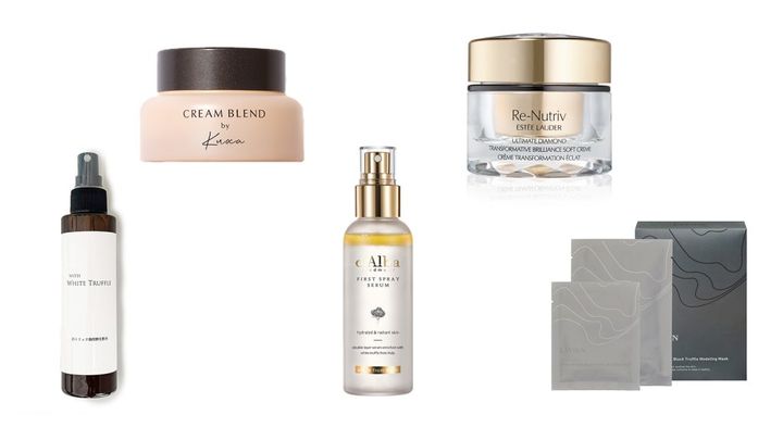 人気のトリュフエキス配合のスキンケアアイテムの写真