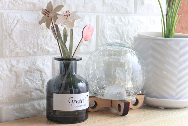 ダイソー ディフューザーペーパー飾り（B） 使用例 インテリア