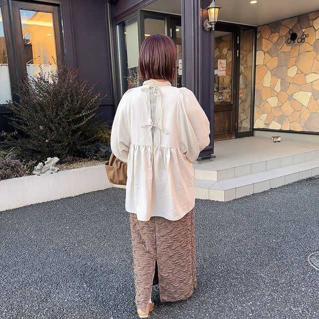 しまむら「ミジンコールバックリボンプルオーバー」