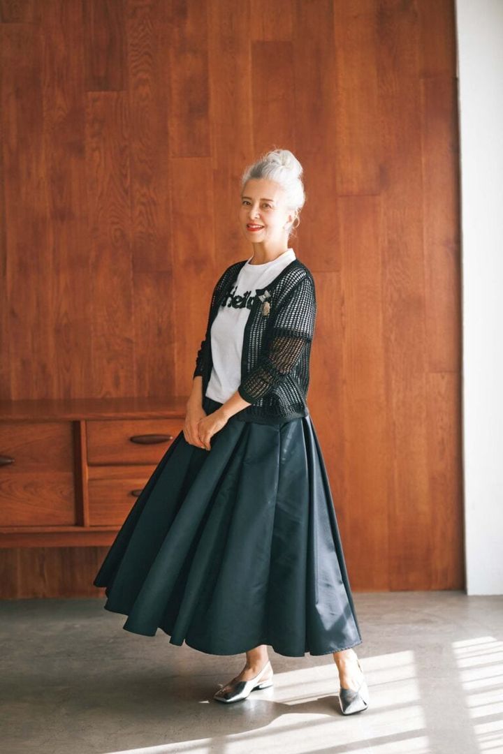 MADISONBLUE/マディソンブルー5POCKET REMAKEロングスカー