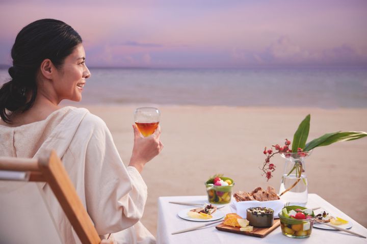 デッキスペースで食体験も