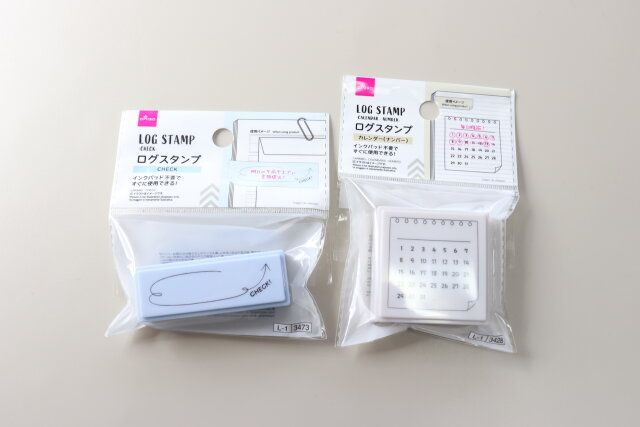 ダイソーのログスタンプ1