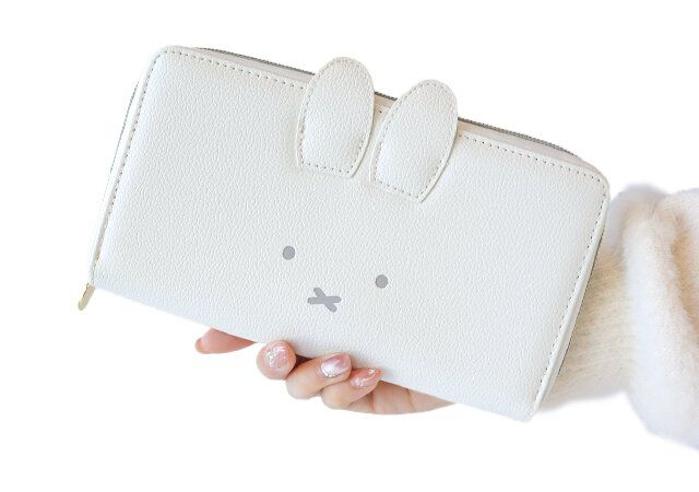 miffy 耳つき14ポケット長財布 BOOK ホワイトver．