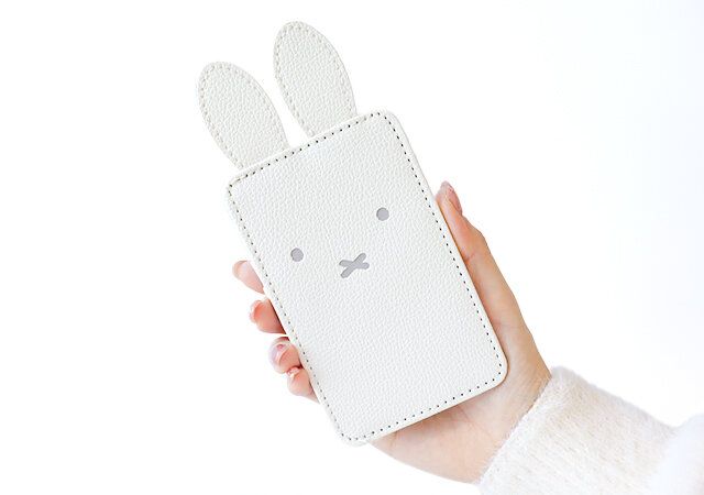 miffy 耳つきカードケース BOOK ホワイトver．