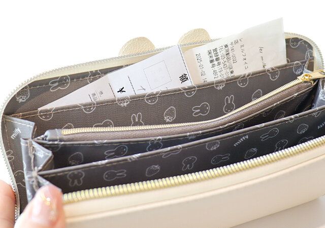 ミッフィー耳長財布付録レビューワイドポケット