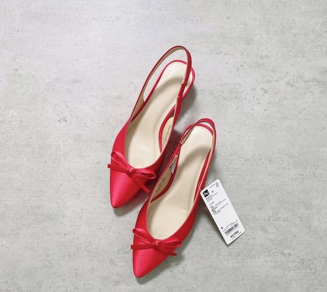 GUリボンパンプス1