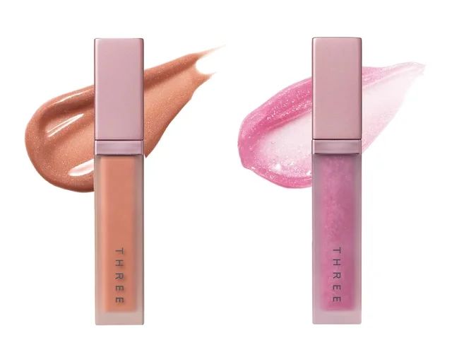 【桜コスメ2025】THREE ディヴァインリップジェム X07、THREE ディヴァインリップジェム C X01