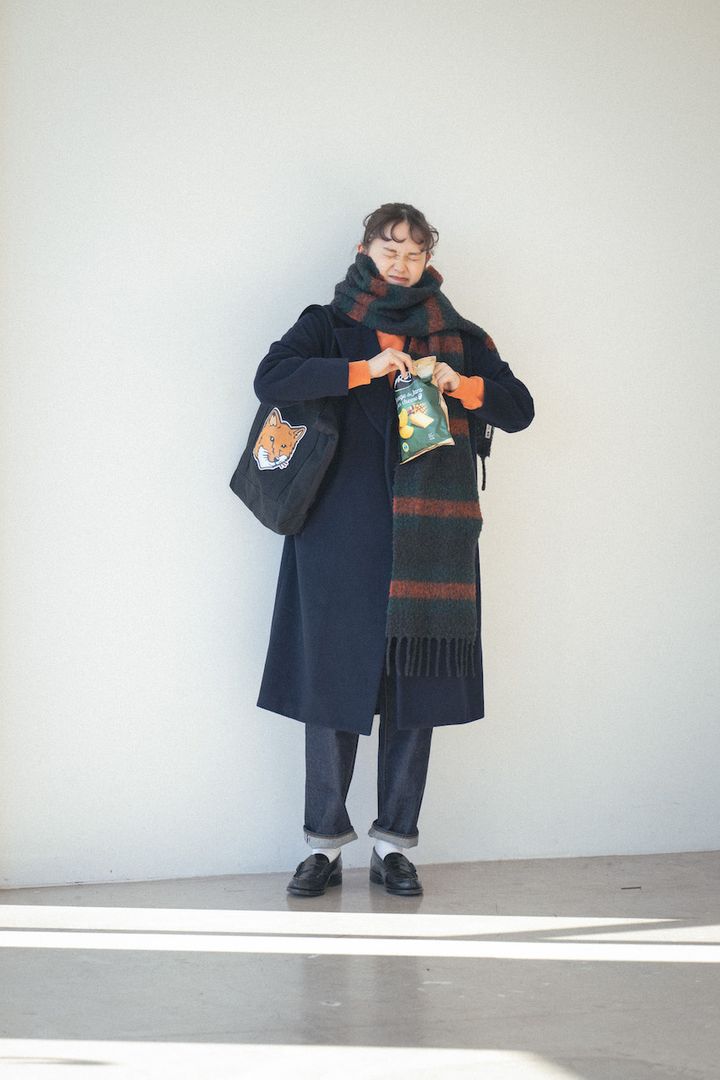 “ロングマフラー＆ストール”のお手本ルック5選。色や柄で役割が変わる♪【FUDGE FRIEND おしゃれさんの毎日コーディネート】