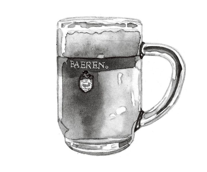 クラフトビール〈ベアレン〉のイラスト