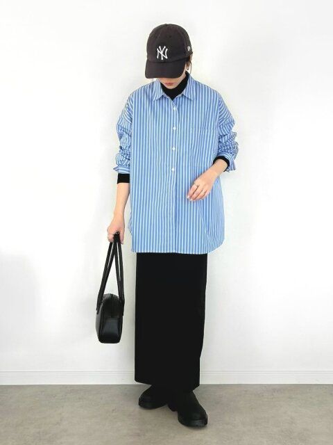 黒タートルネックコーデ4