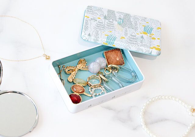 リンネル4月号増刊号 付録 木製ムーミンスタンプセット 缶をアクセサリーケースに