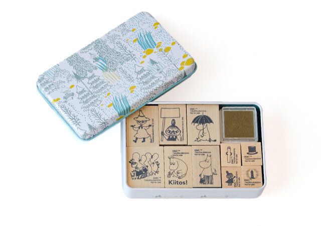 リンネル4月号増刊号 付録 木製ムーミンスタンプセット スタンプ収納