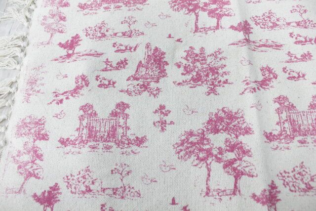 マット（インド綿混、トワルドジュイ柄） 素材