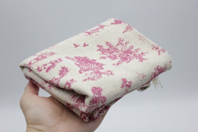 マット（インド綿混、トワルドジュイ柄） 折りたたみ時