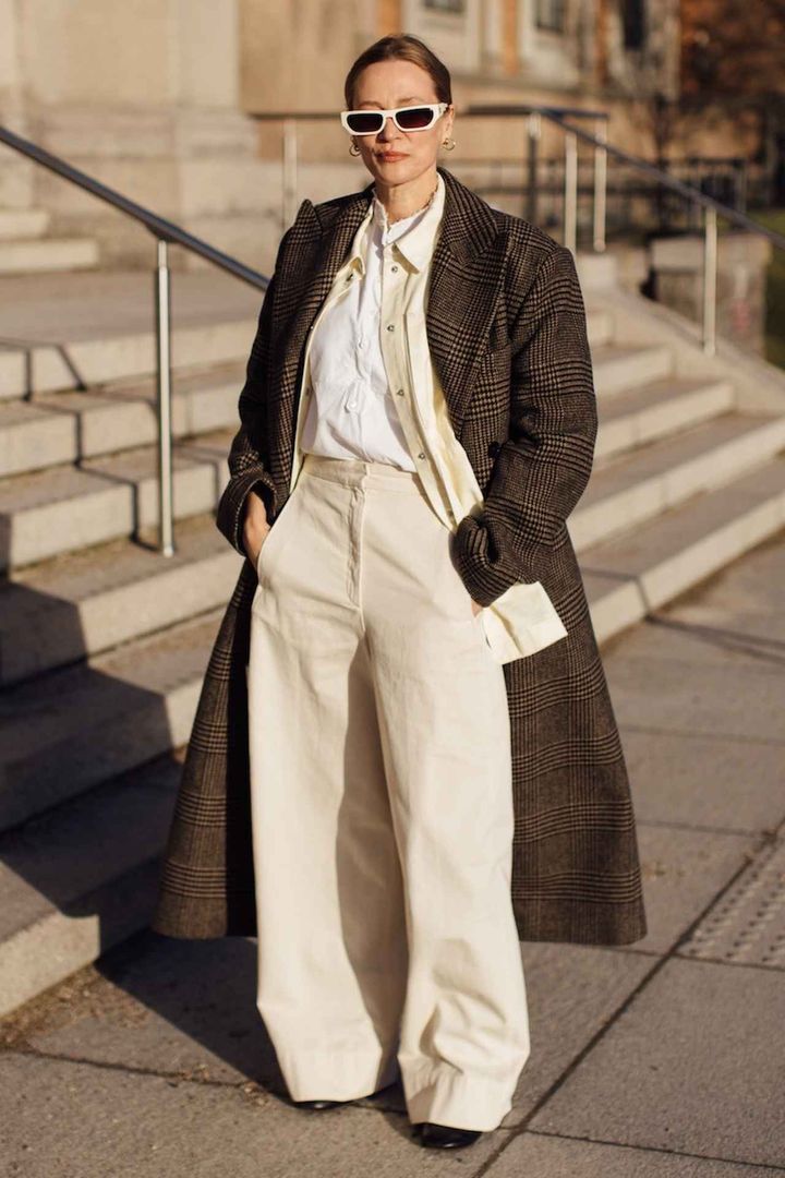 画像: 曖昧カラーに濃いブラウンを重ねて