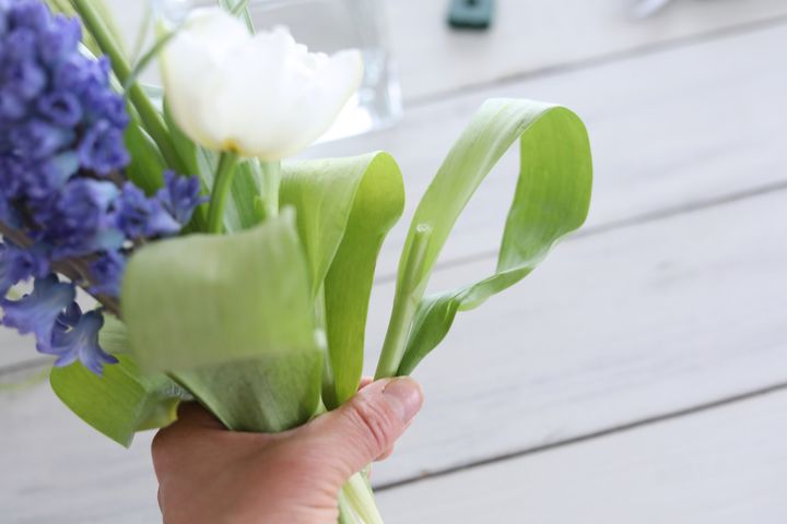 ヒヤシンスのアレンジ