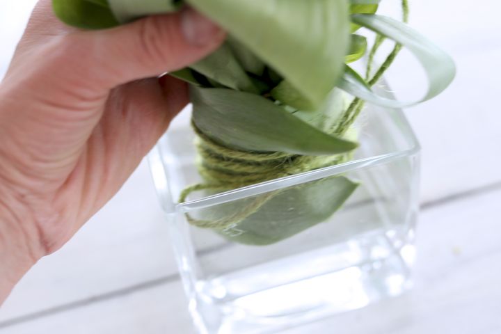 ヒヤシンスのアレンジ