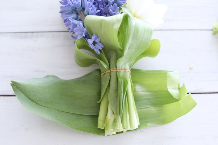 ヒヤシンスのアレンジ