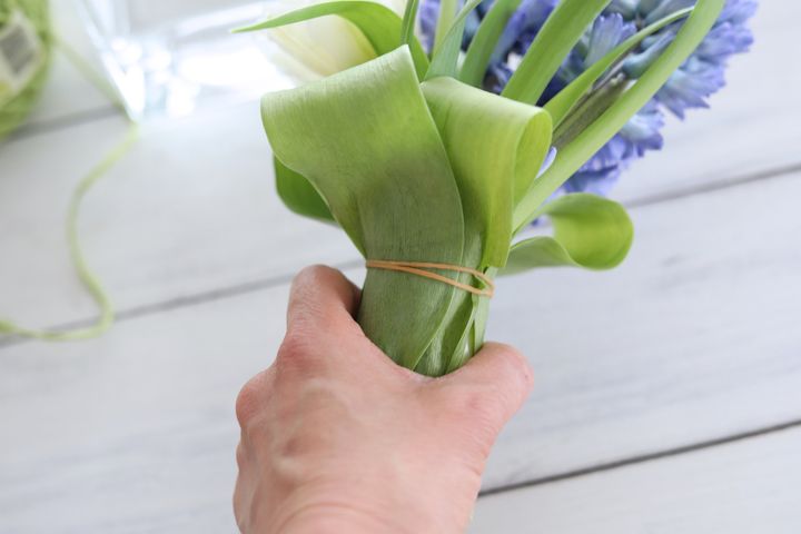 ヒヤシンスのアレンジ