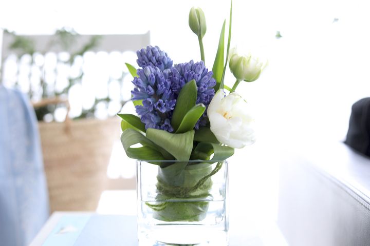 ヒヤシンスのアレンジ