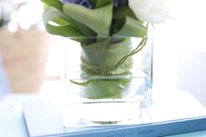 ヒヤシンスのアレンジ