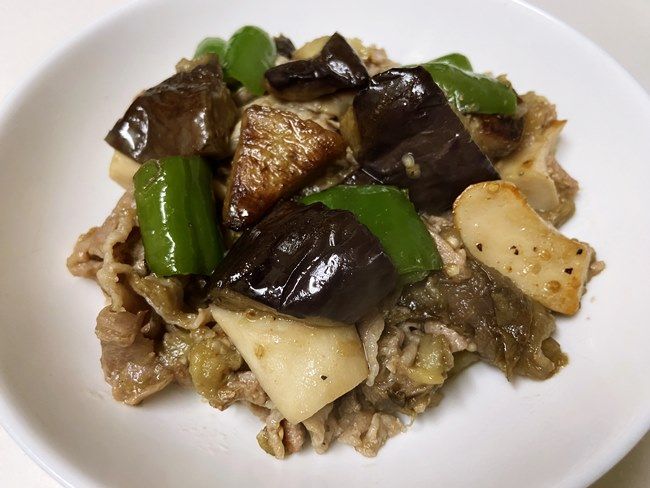  ロピア 冷凍野菜 揚げなす 調理例