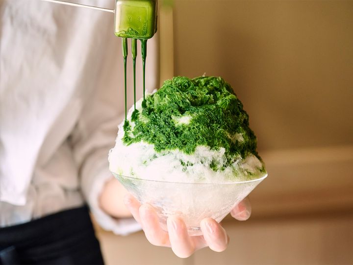 「濃厚抹茶と黒糖クリームのかき氷」 ※単品の場合は1600円