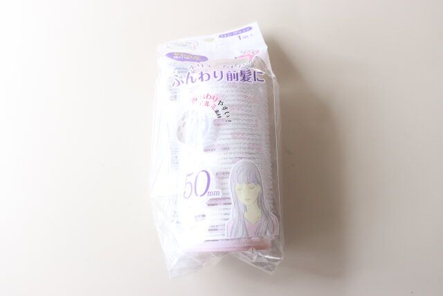 セリア カーラーヒートトップロング 50mm パッケージ