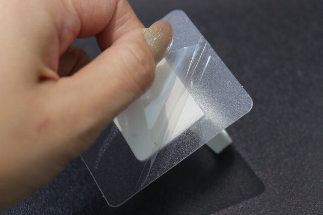 粘着シート折りたたみスプレーホルダー 剥離フィルム